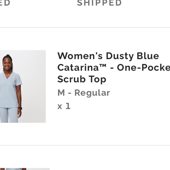 Medium Catarina FIGS TOP blue - Picture 2 of 3